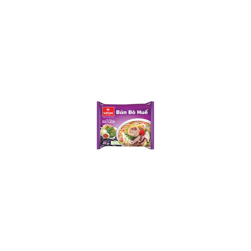 SOUPE VERM.RIZ 'BUN BO HUE' BOEUF 65G* VIFON